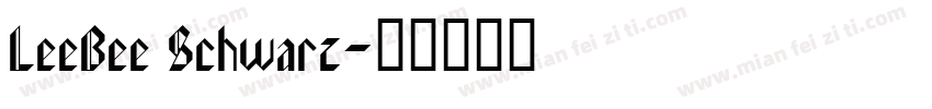 LeeBee Schwarz字体转换